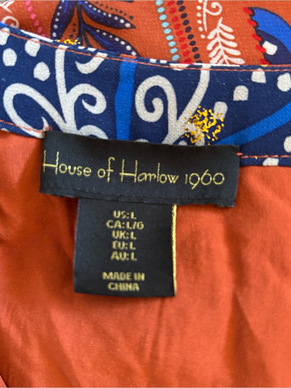 House of Harlow 1960 Floral Tiered Maxi Long Sleeve Dress - Picture 9 of 9